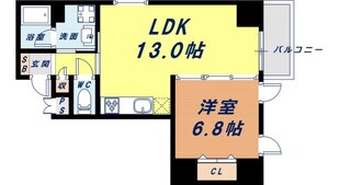 プレ上本町の物件間取画像